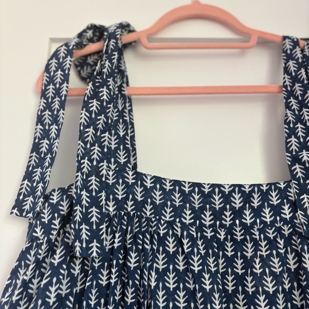 NWT SZ Blockprints Winslow Dress in Indigo Patti - Picture 3 of 11